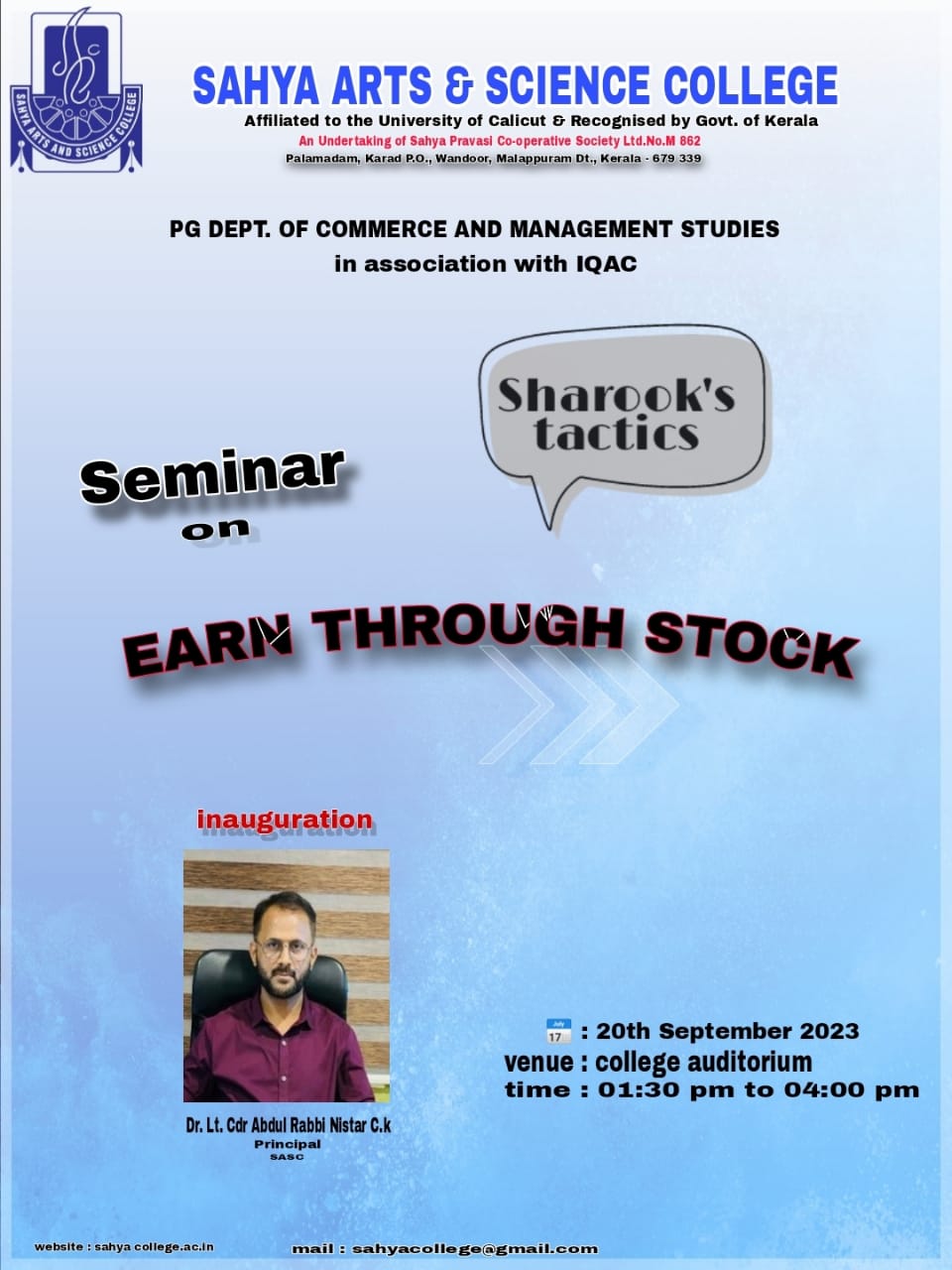 Seminar on EARN THROUGH STOCK