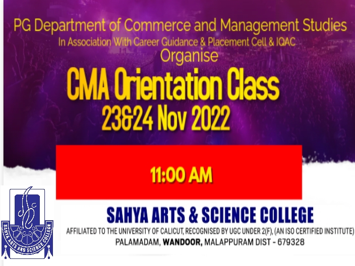 CMA ORIENTATION CLASS