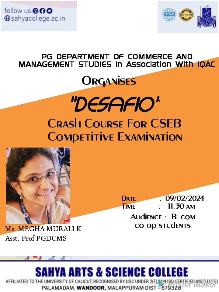 DESAFIO: Crash Course for CSEB Competitive Examination