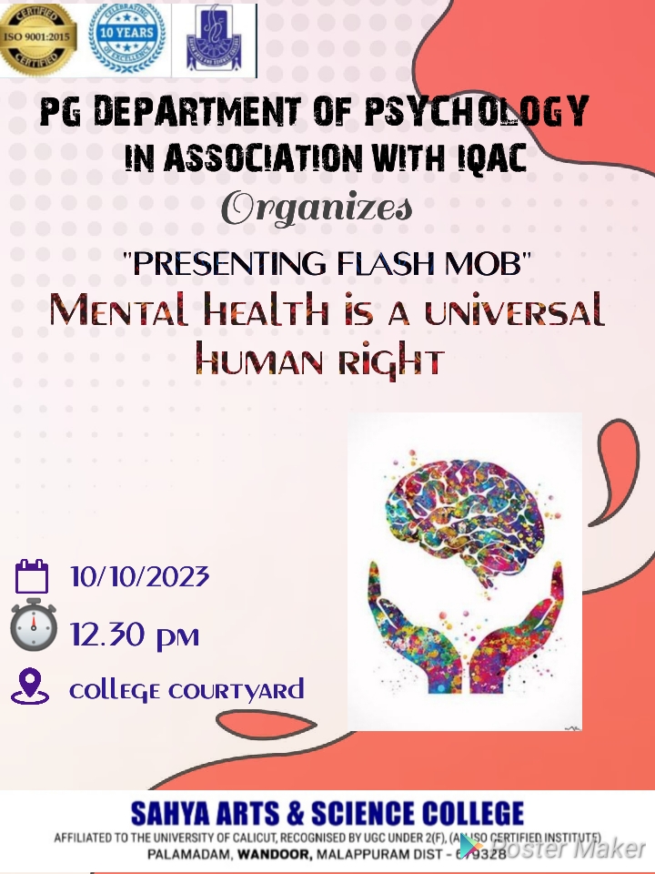 Mental Health Is A Universal Human Right - FLASH MOB