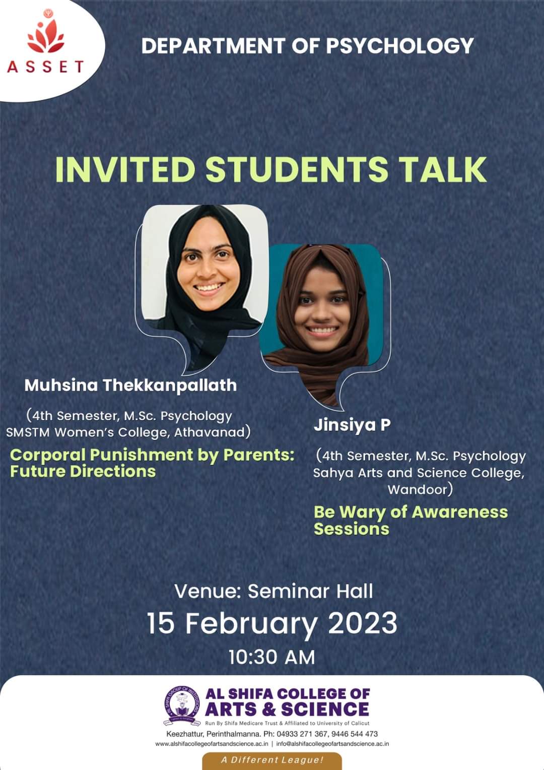 Invited Students Talk