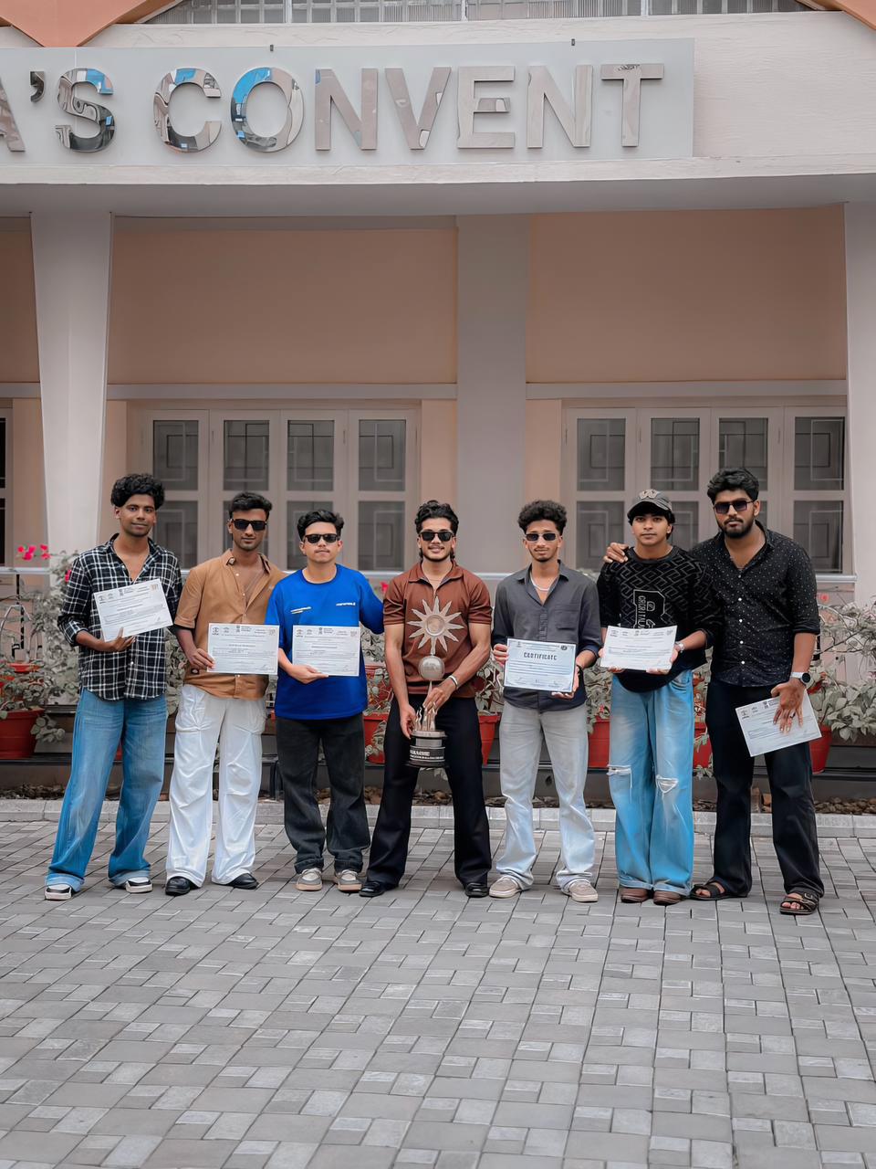 Students achievement in Management fest