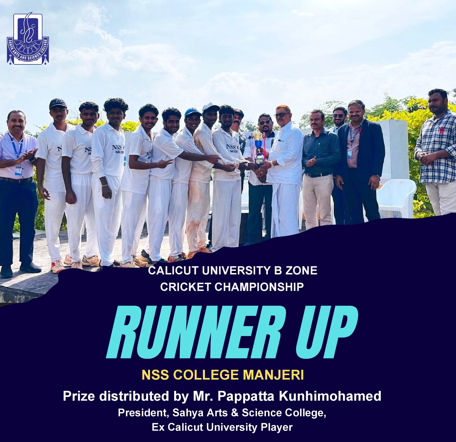 Runner Up-B-Zone Cricket