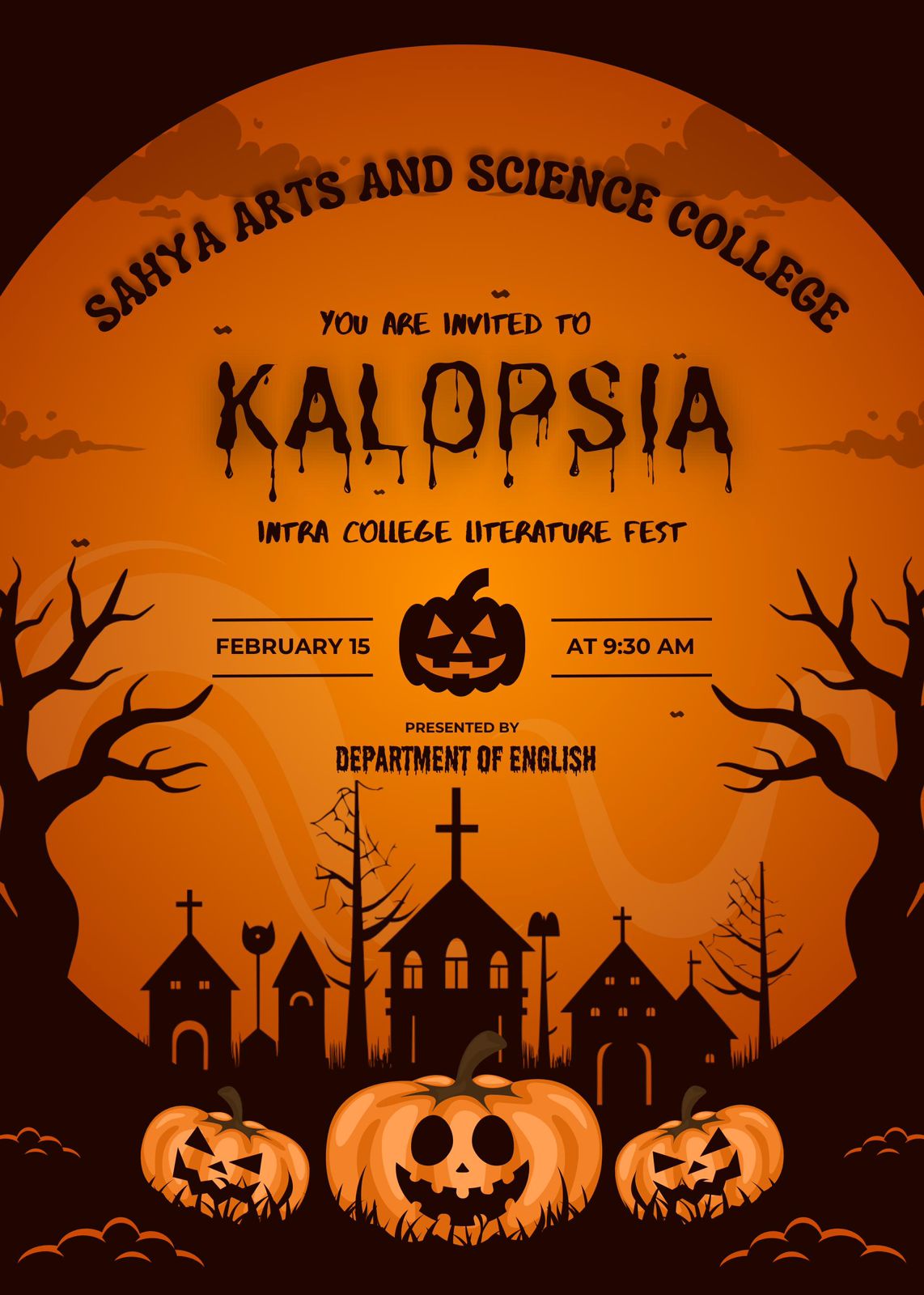 KALOPSIA: Intra College Literature Fest