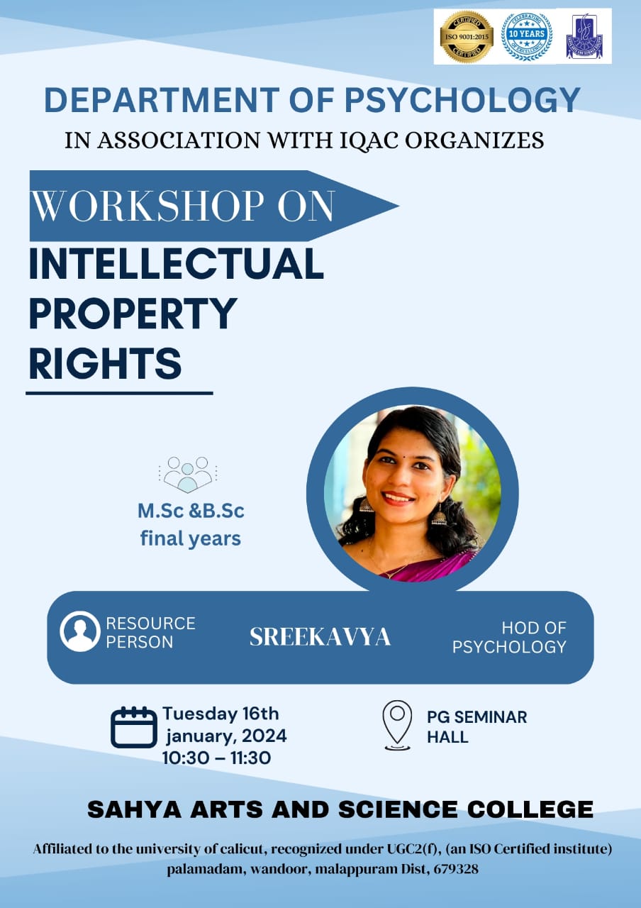 Workshop on Intellectual Property Rights