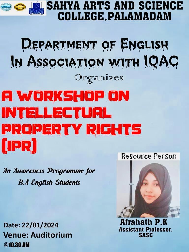 A Workshop on Intellectual Property Rights