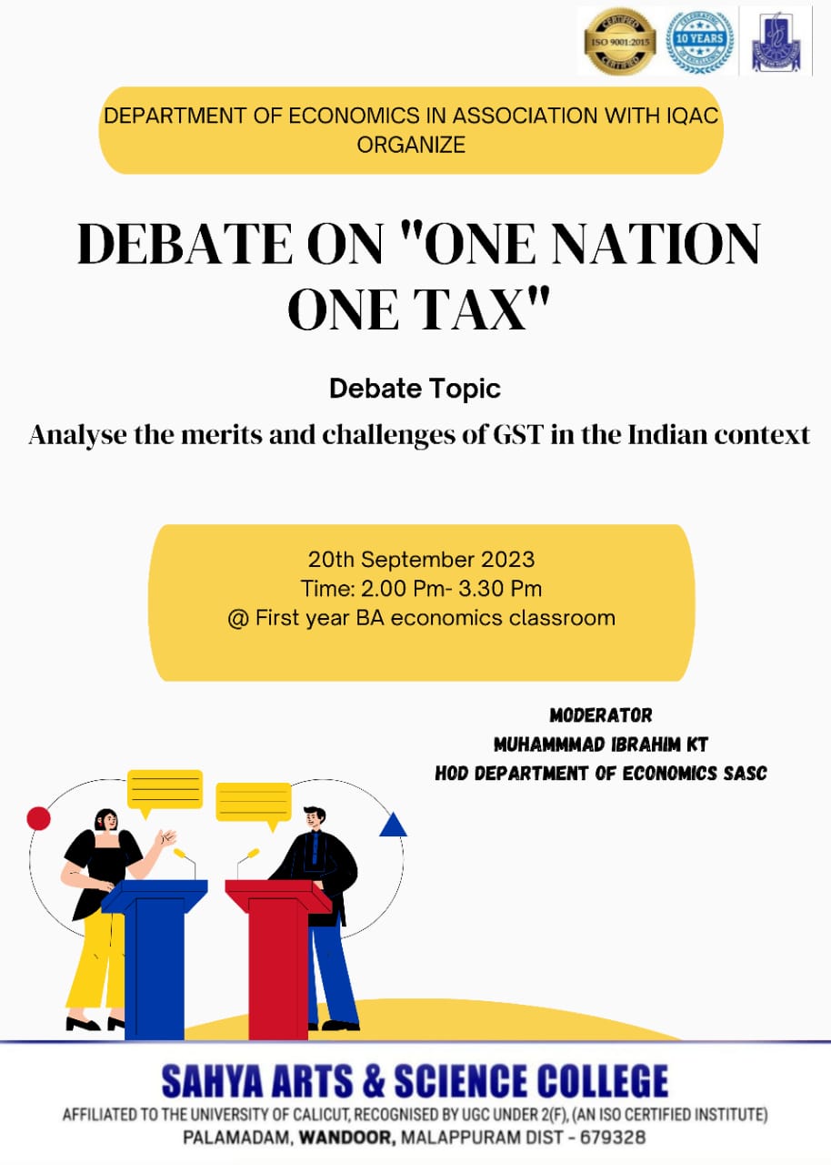 Debate on "ONE NATION ONE TAX"
