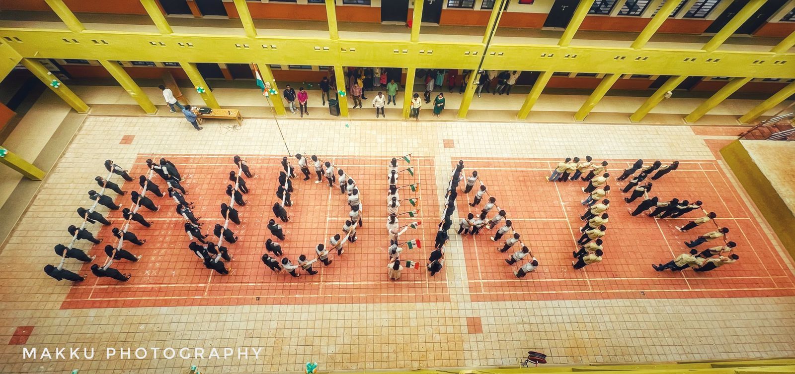 Recreating "india"... An initiative taken by the 75 students of Sahya college