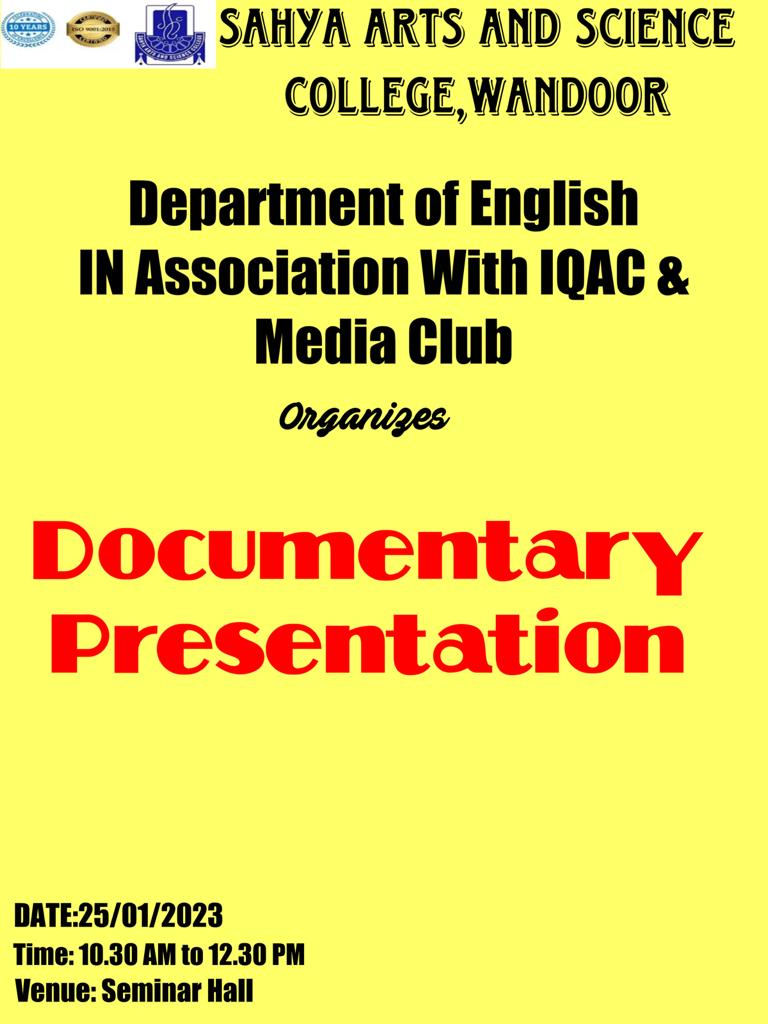 Documentary Presentation