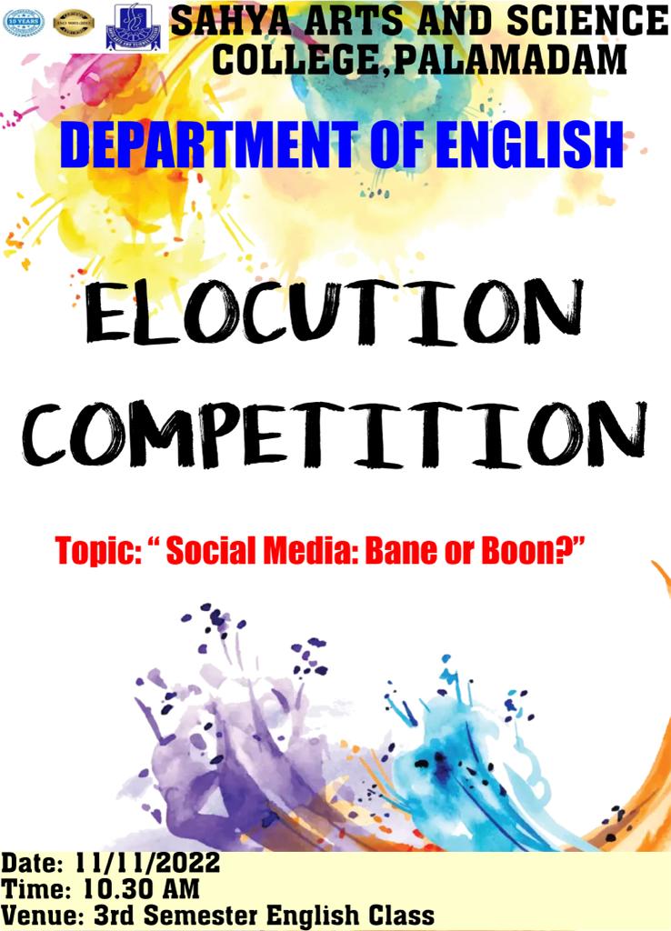 ELOCUTION COMPETITION