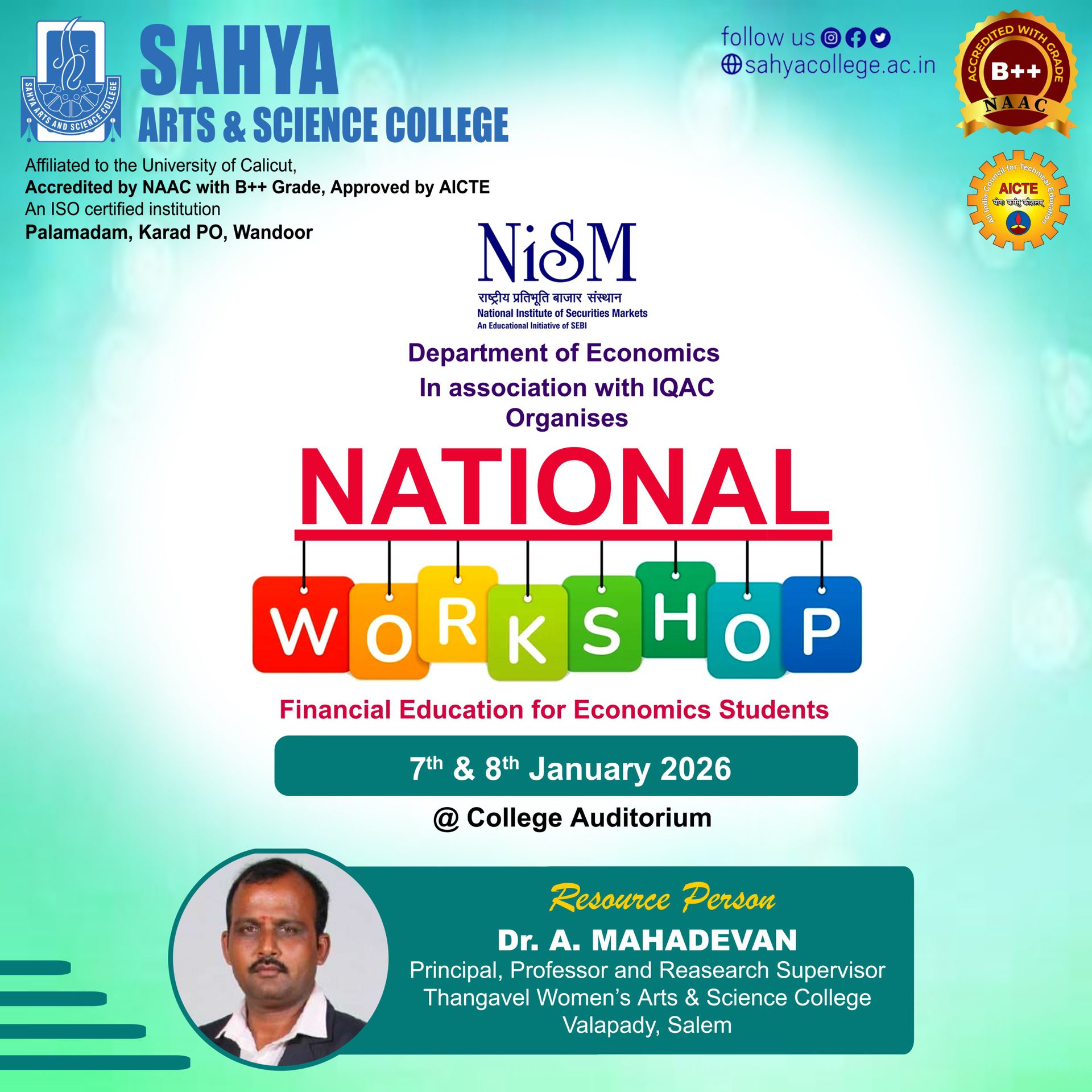 National Workshop on Financial Education for Economics Students